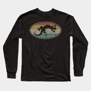 Lizard, Salamander Lovers Funny Vintage Design Long Sleeve T-Shirt